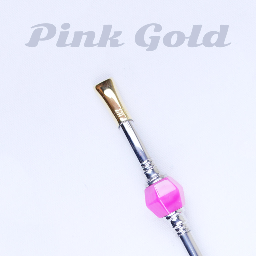 Pink Gold Strain Straw 9